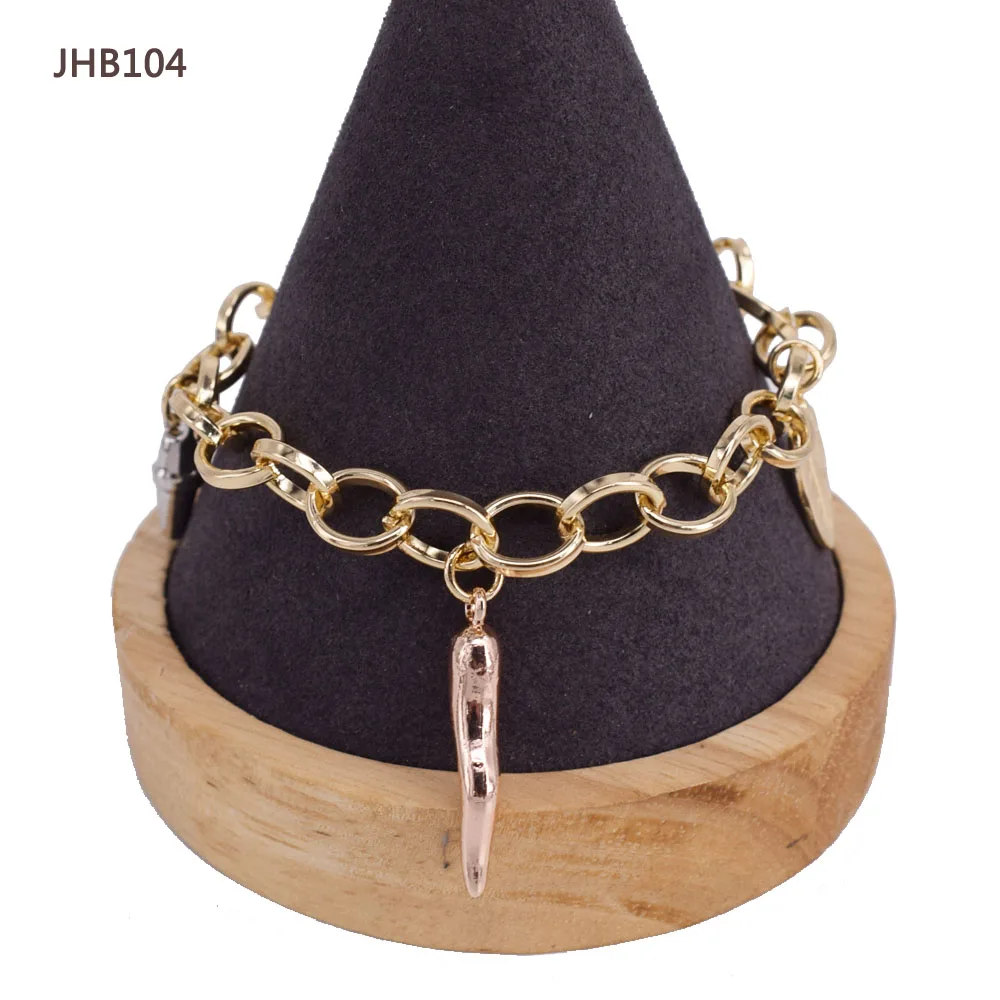 

JHT104 Wholesale Fashion 18K gold-plated 3color bracelet, 18k gold plated color