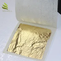 

Free Samples 24 Karat Genuine Paper Gold Leaf Sheet in Stock