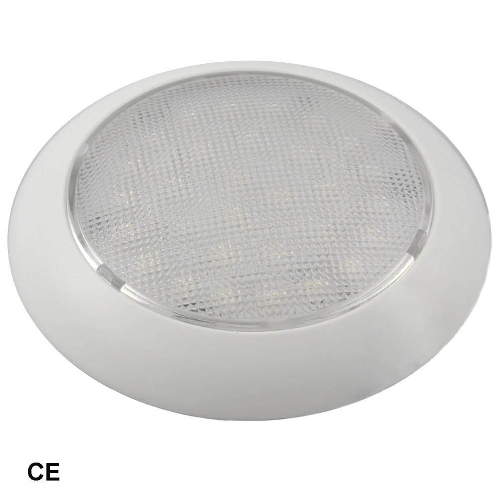 5-1/2 英寸 led 圆顶灯白色塑料, 低调船内饰 led dome 灯,带船用和