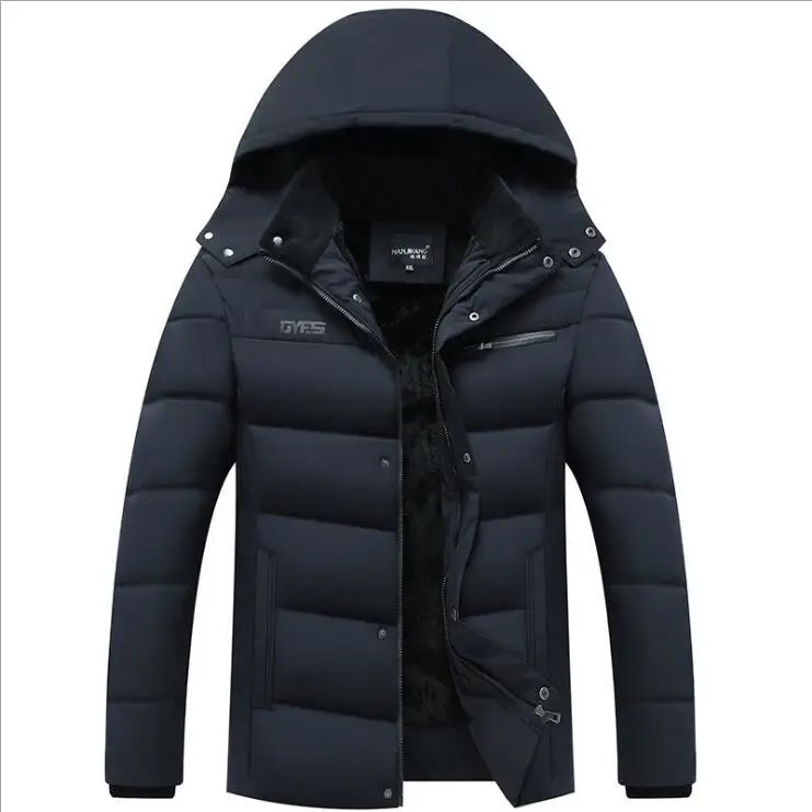 

JACKETOWN High Quality Men's Plus Size Thick Winter Jacket Fleece Linner Padded Jacket