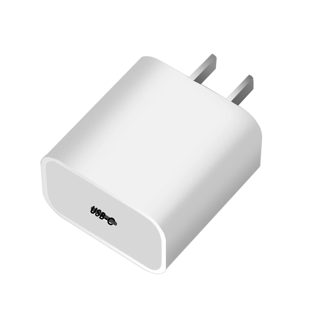 

PD Fast Charging Adapter USB-C Type-C PD 18W Wall Charger For Iphone USB-c Fast Charger PD 18W Fast Charger, White