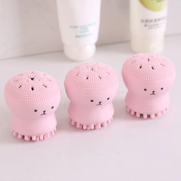 

2020 New Idea Octopus Shape Silicone Cleanser Wash Face Exfoliating Brush