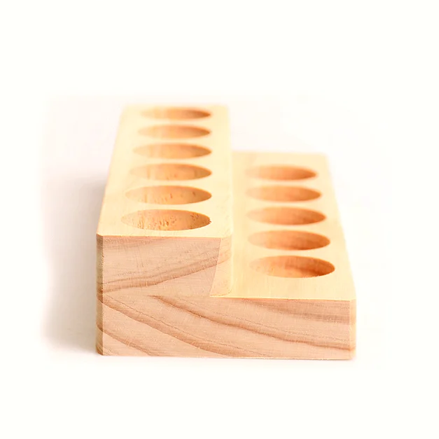 

11 holes in two layer pine wood showbox storage box container for 15ML essential oil bottle