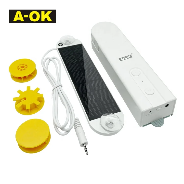 

Wholesale A-OK Solar Panel powered Charger Smart Phone App Control Curtain Roller Blinds Driver