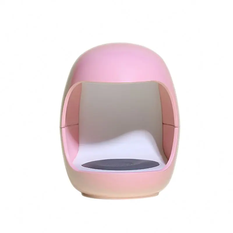 

new 2021 Home mini Egg shape Single finger UV LED nail dryer Used to cure all gel nail polish manicure lamps, Pink white oem