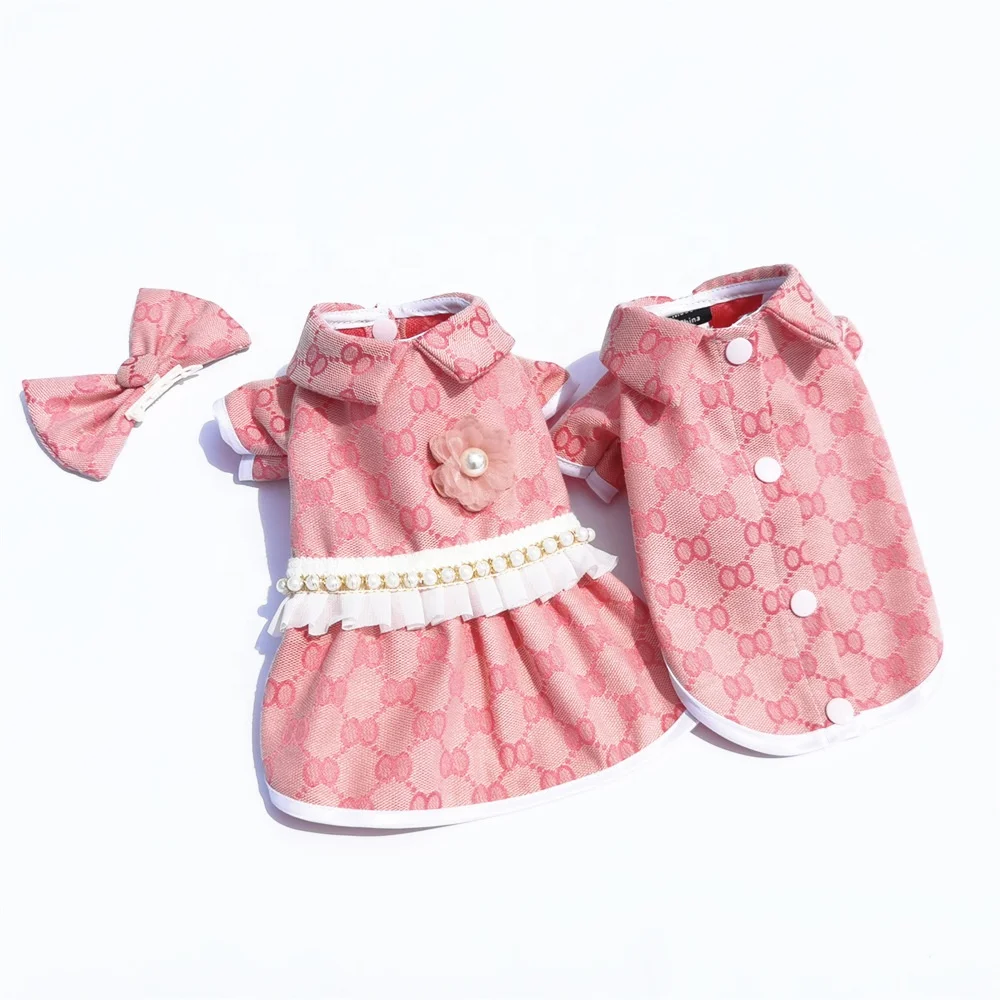 

Fashion summer design cute pet tshirt pet dress dog clothes