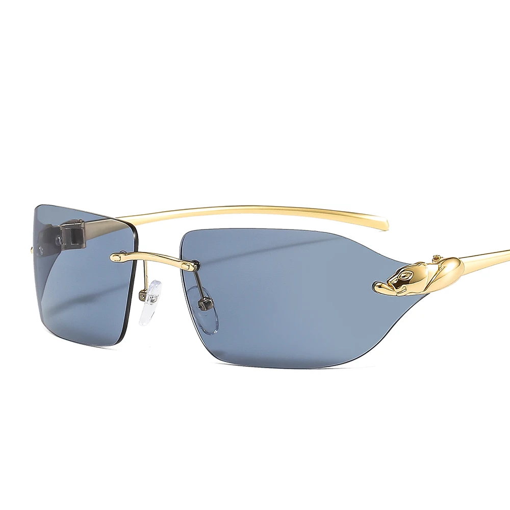 

Small Cuttle Fish Fashion Sunglasses Newest 2021 Wholesale Rimless Luxury Sunglasses