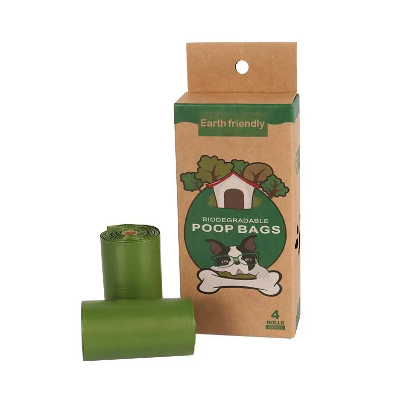 

Four-roll Packaging Puppy Poop Bags Disposable Dog Pet Waste Poop Bag