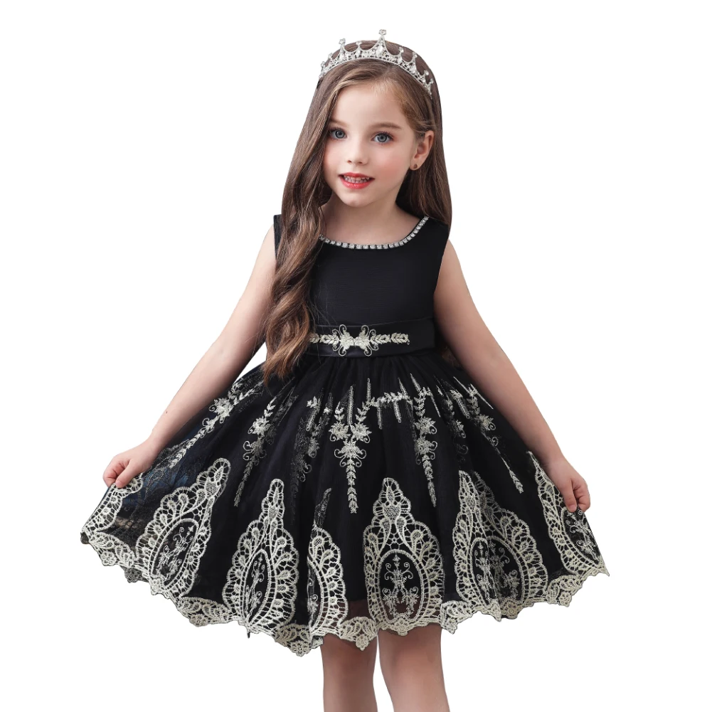 

Western style O neck girls tutu dress for banquet purple princess dress for girls birthday party dress girls for 6 Y