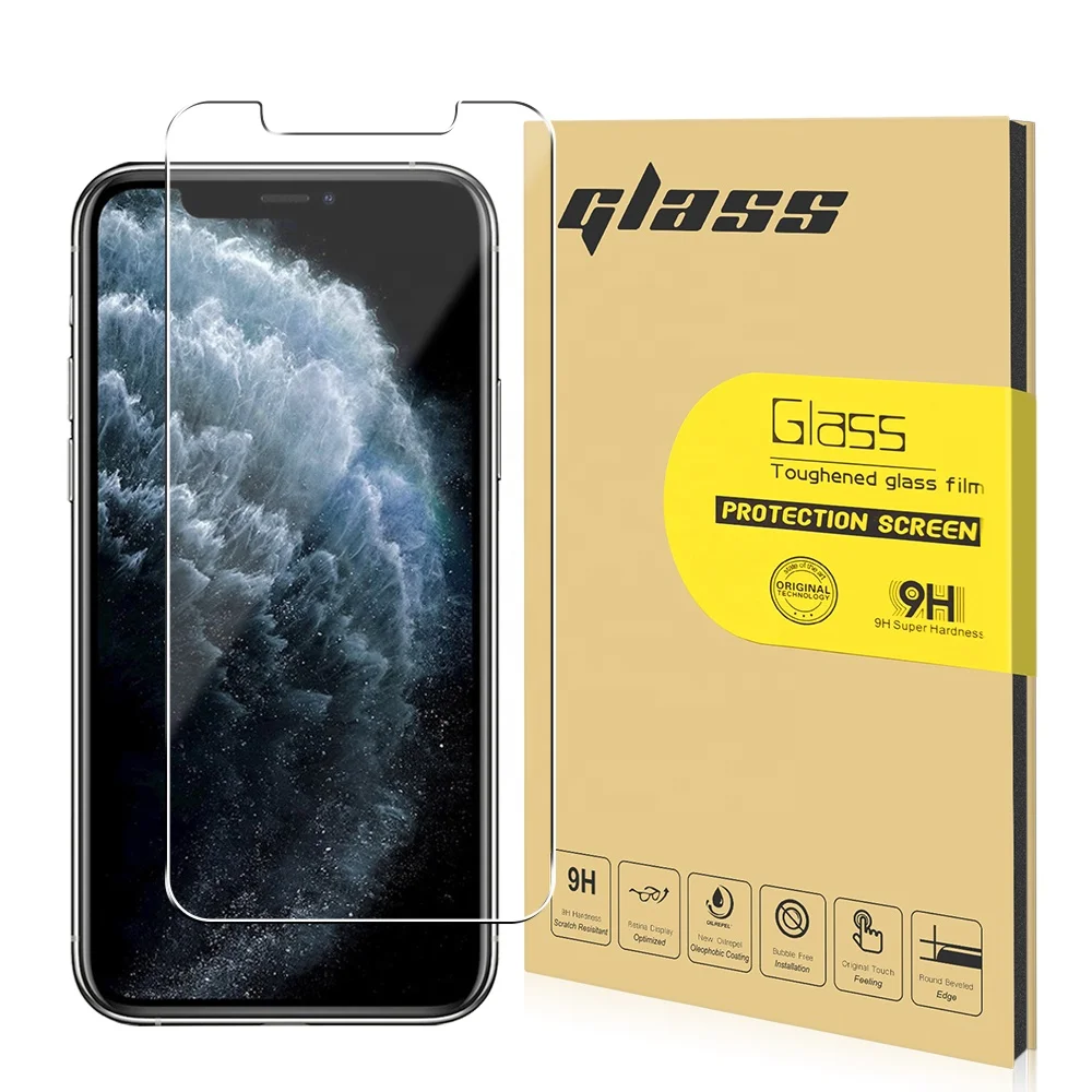 

0.33mm Screen protector 9HScreen protection Glass for iphone11Por 5.8 Tempered Glass L Slot Janpan+AB Glue