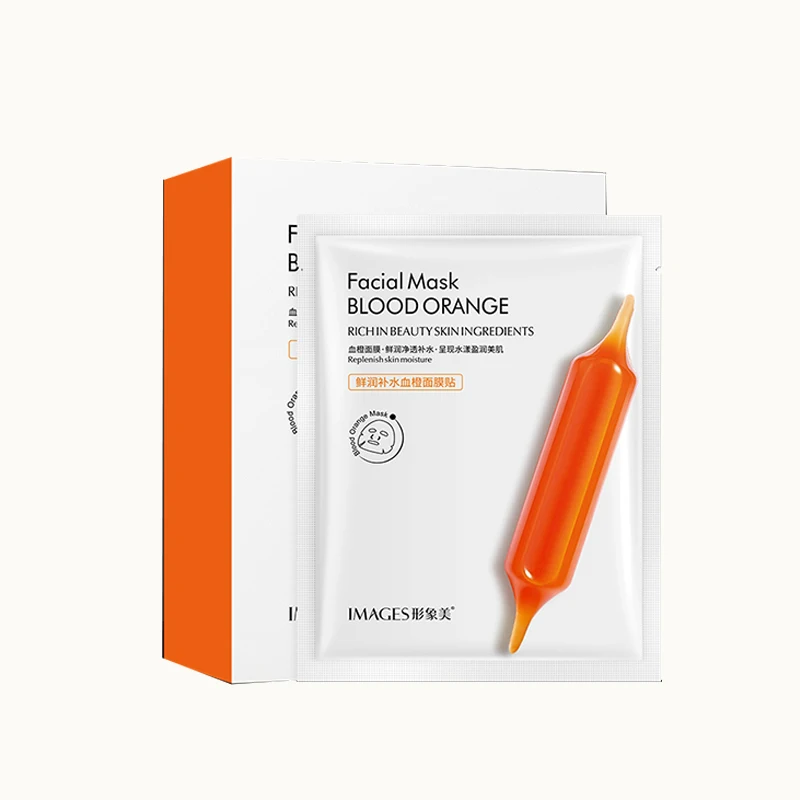 

hot sale OBO cosmetics IMAGES 25 ML*10PCS anti aging moisturizing Blood Orange face mask