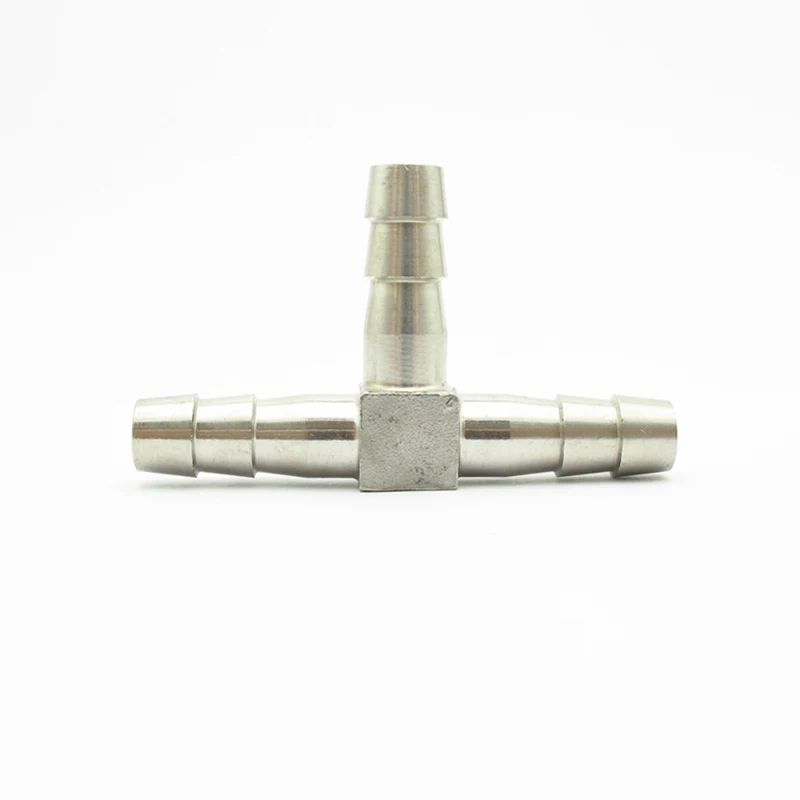 

4mm 6mm 8mm 10mm 12mm 13mm 15mm 16mm 20mm Hose Barb Tee Type 3 Three Way 304 Stainless Steel Pipe Fitting Connector Adapter