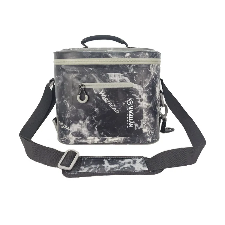 

TPU Printed Soft Cooler Bag Insulated Bag Cooler Waterproof Zipper with Portable Shoulder Strap, Camouflage