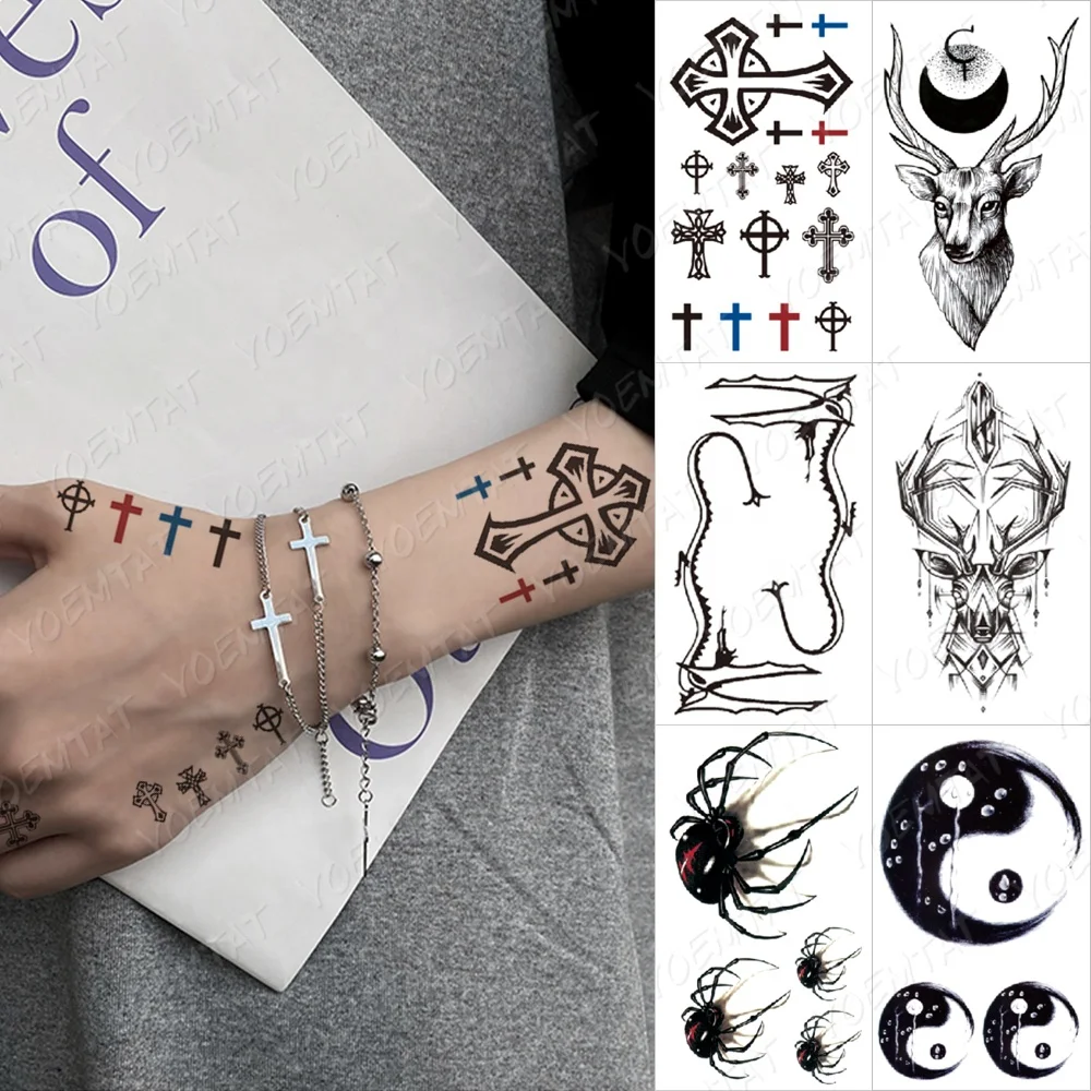 

New Style small size tattoo waterproof hand art tatto sticker, Cmyk