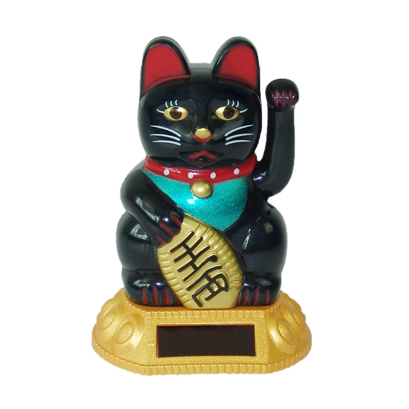 

Free Sample Plastic Maneki Neko Decoration Arm Lucky Cat Suitable for Shops and Homes, Gold,white,black,pink