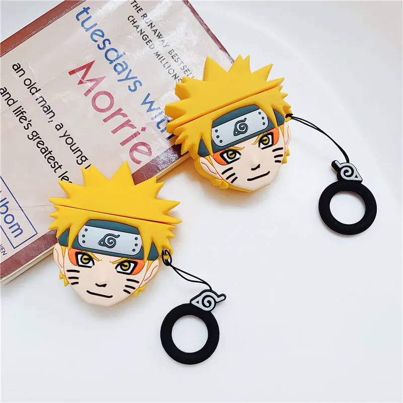 

NARUTO Sennin 3D Figure Silicone Japanese case for Airpods Pro for Airpod 2 3 1 Shockproof Protective Cover Charging Soft Case, Multi