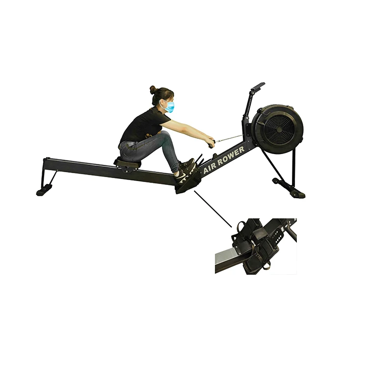 

Delivery from France warehouse In stock Cheap Heavy Duty Rowing Machine Air Power Rowing Rower for home, Black