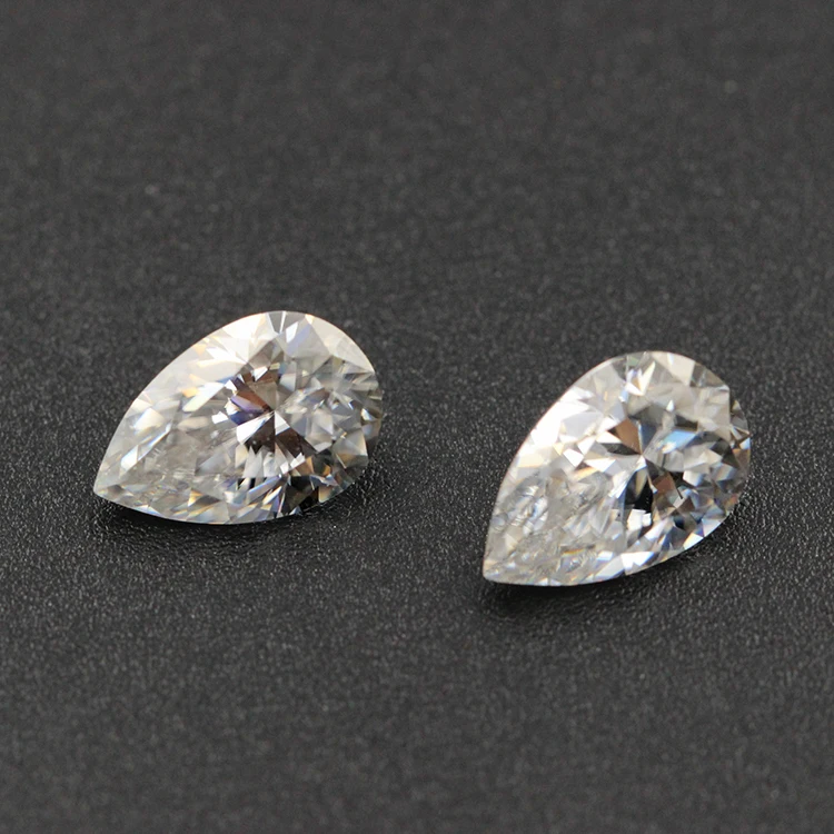 

Moissanite diamond pear shape moissanite loose stone with cheap price, Lasting long