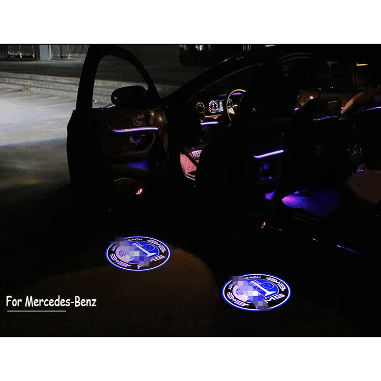 Custom car door welcome lights car door logo lights car projection for Benz