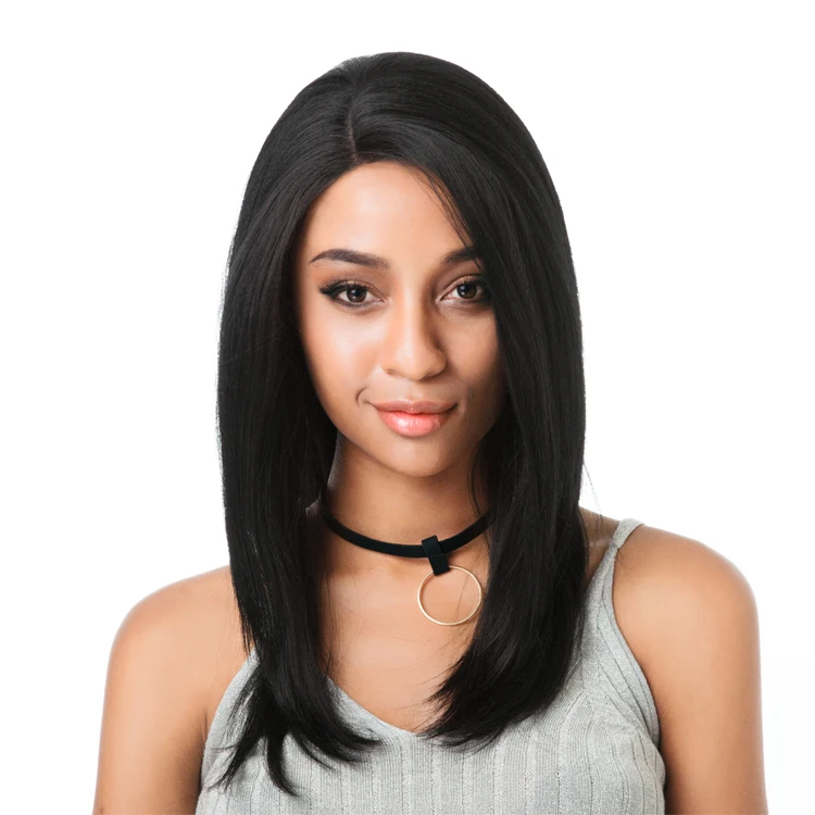 

Imported japanese fiber heat resistant synthetic hair lace front wig, tangle free xuchang synthetic lace wig to kenya