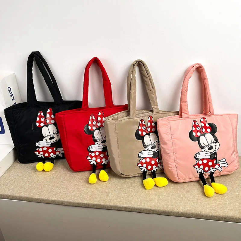 

New cartoon Mickey Lady Girl Adult messenger bag leather luxury cheap bag