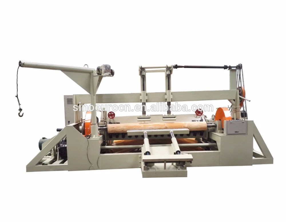 Feet Core Spindle Veneer Peeling Machine For Eucalyptus And Rubber