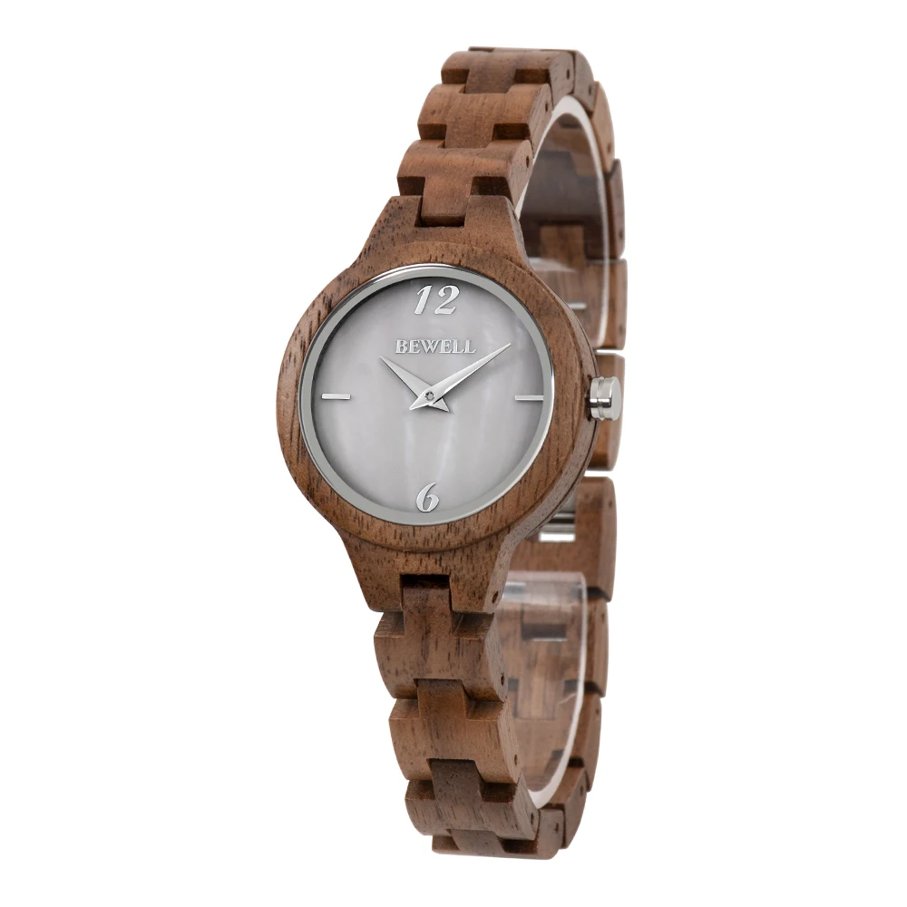 

Wholesale Handcrafted Wood Original Watches With Shell Dial Custom Logo Digital Design Your Own Bamboo Wood Watch