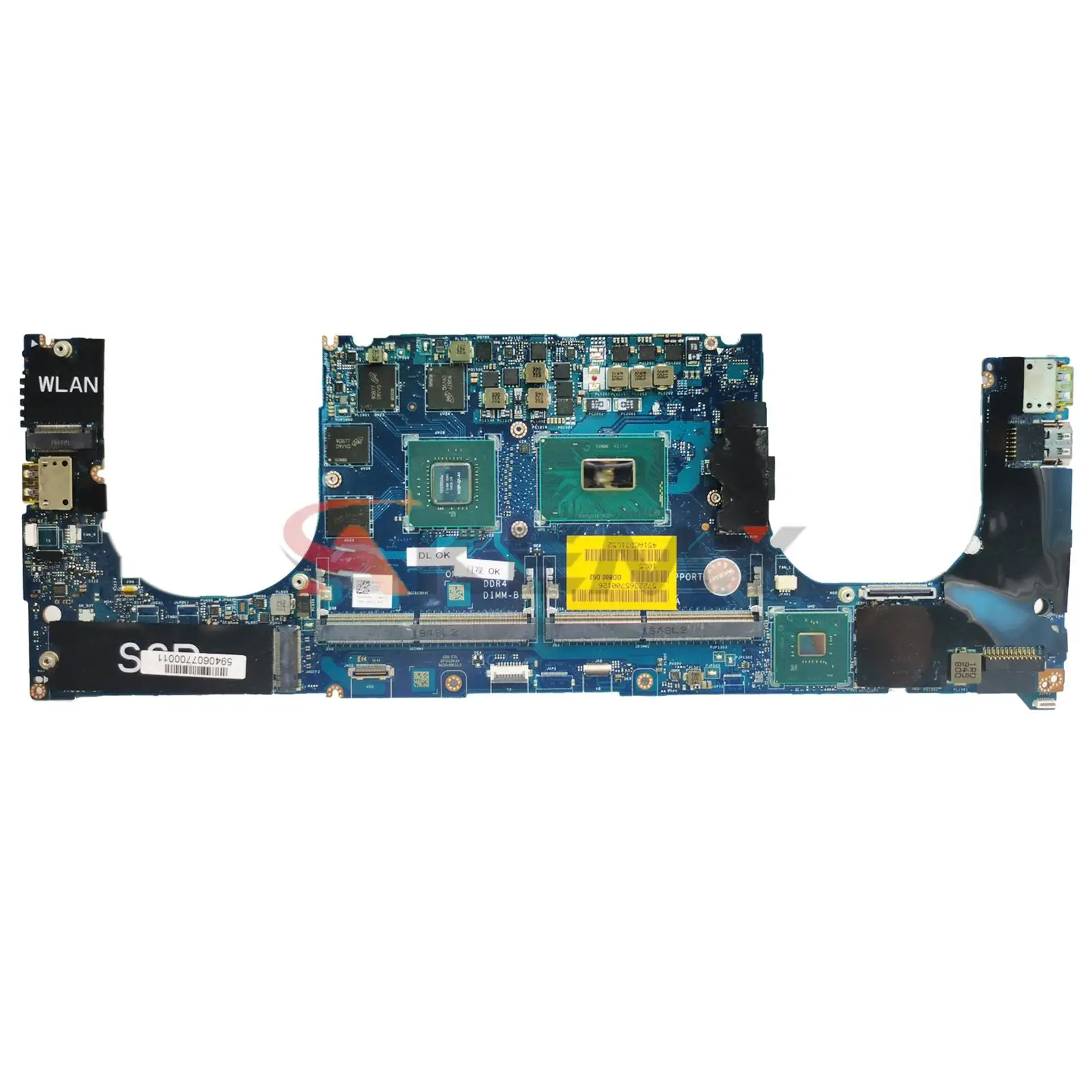 

For Dell XPS 15 9570 Laptop Motherboard with E-2176M I7 I9 CPU and GTX1050/P100 GPU LA-G341P CN-0F3DC8 Mainboard