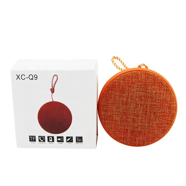 2019 hot sale cheap mini fabric gift wireless speaker Q9 with hand strap support handfree call - ANKUX.COM