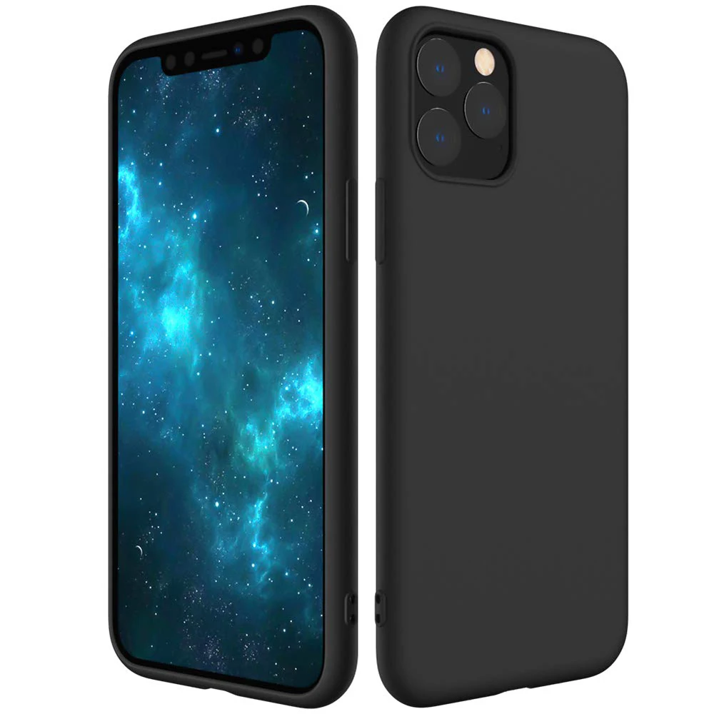 

For iPhone 11 Pro Max Case Liquid Silicone Rubber Soft Cover Phone Case Shockproof