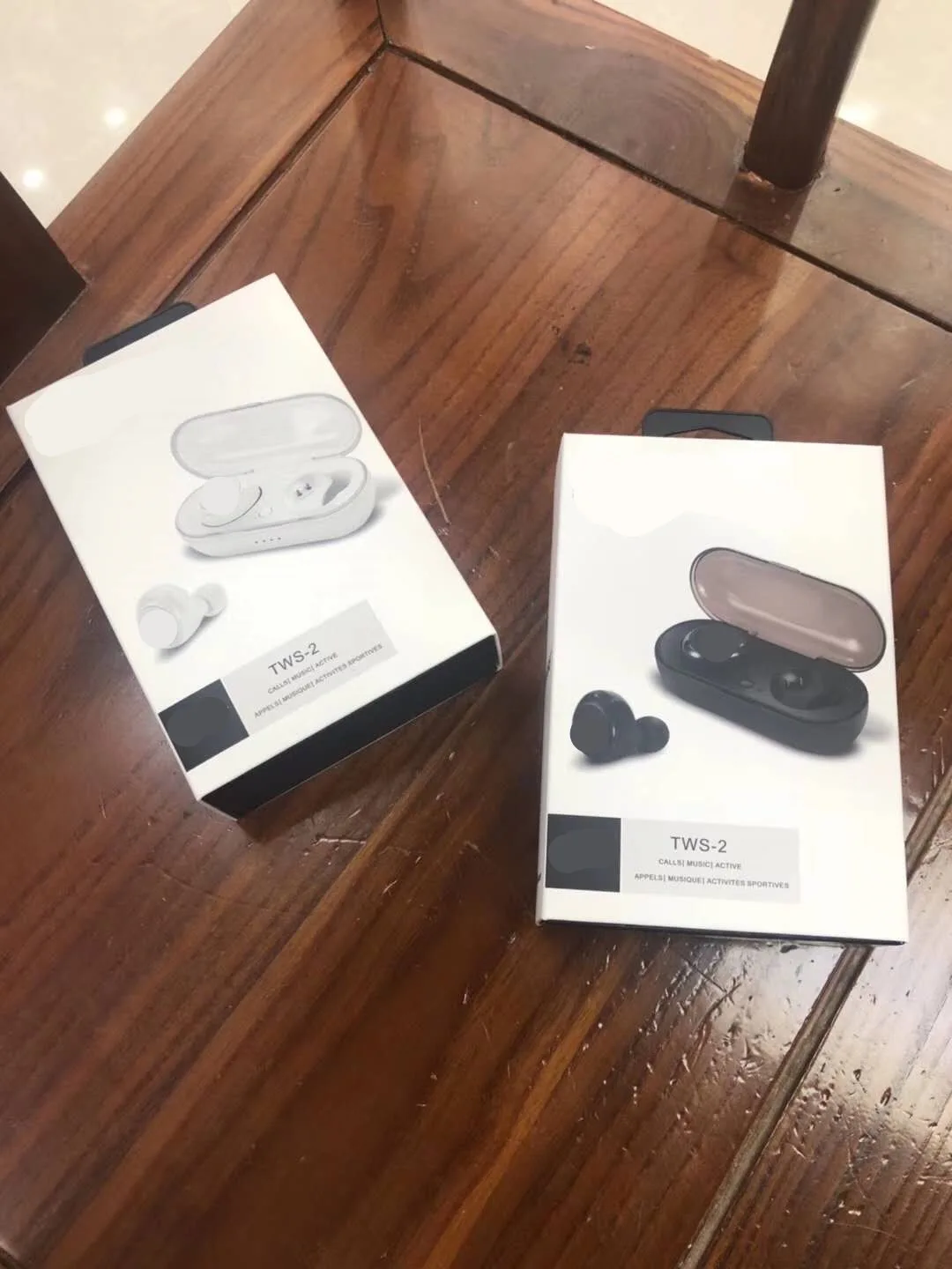 
TWS-2 Wireless earphone 5.0 Touch Dual Call Auto Power On Pairing Ear Wireless earbuds 