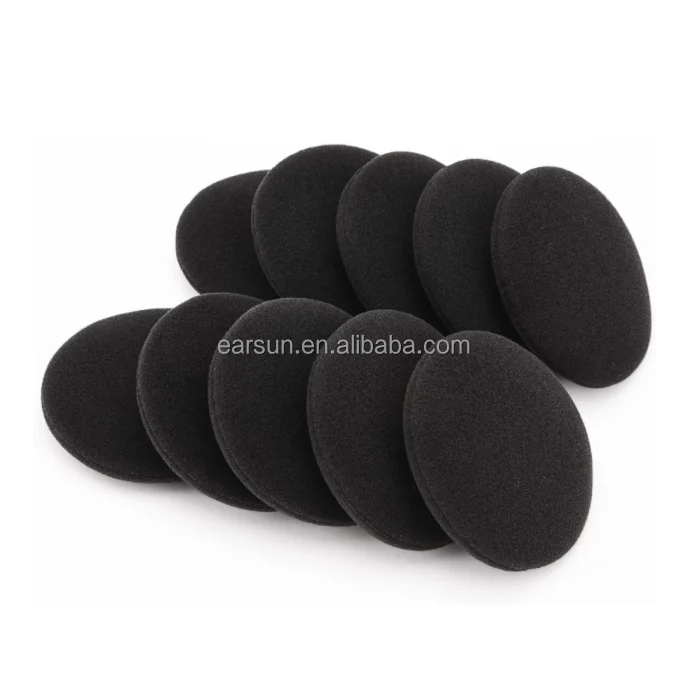 

Free Shipping 60mm(60*3mm) 65mm Foam Earphone covers Replacement Sponge Ear Pads Tips Foam Cushions For Earphones Headphones, Black