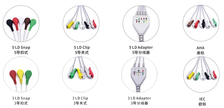 câble de 12pin Comen ECG pour C30/C50/C70/C80/C90