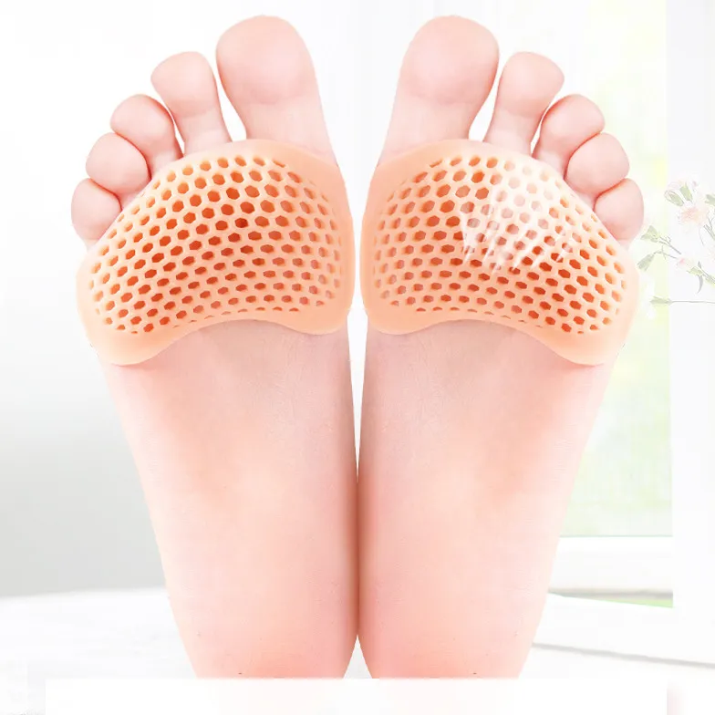 

Comfortable Cushioning Honeycomb Design Breathable Forefoot Silicone Cooling Gel Shoes Foot Pad