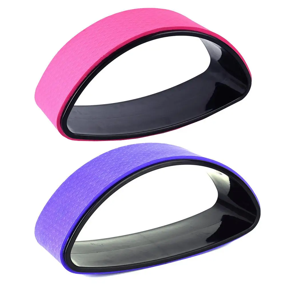 

Bending Back Stretching Half Natural Cork Fitness Wheel Ring Solid Yoga Training Round