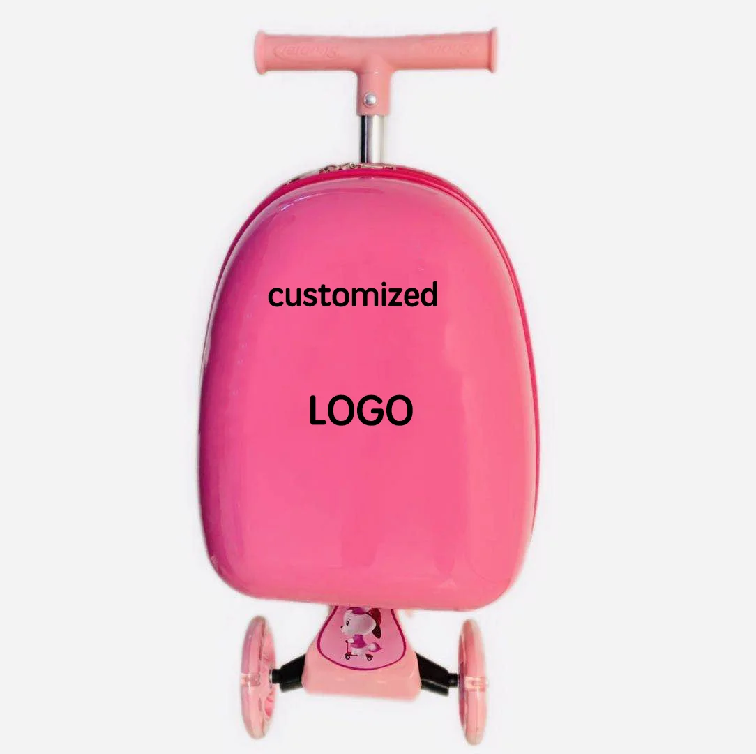 

18 inch cartoon luggage Custom design logo scooter luggage children's suitcase