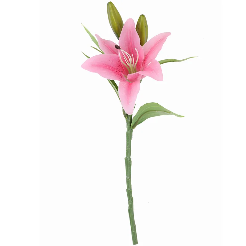 

Home Decor Mini PVC Artificial Decorative Flowers Washable artificial flowers lily