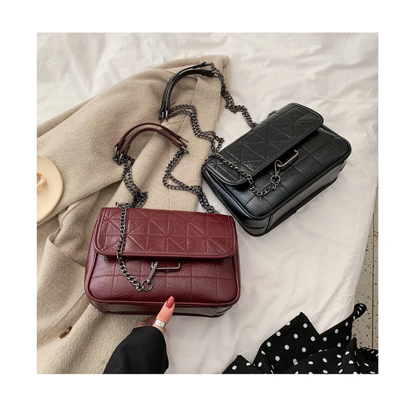 

Designer Diamond Lattice female shopping bag single shoulder bags large capacity chain Link totes rock stray bag for Women