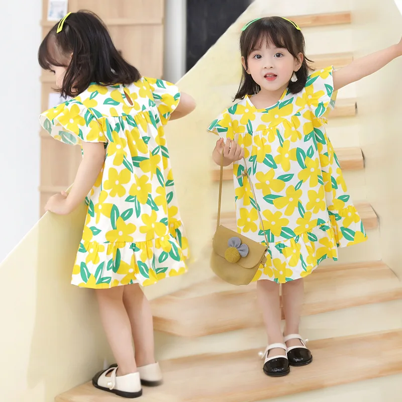 

Kids Clothes boutique wholesale summer cute baby 2021 custom girls clothing little girl dress, Picture shows