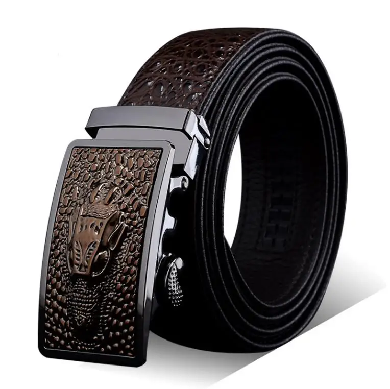 

leather belt men's gift unisex fashion man belt automatic buckle