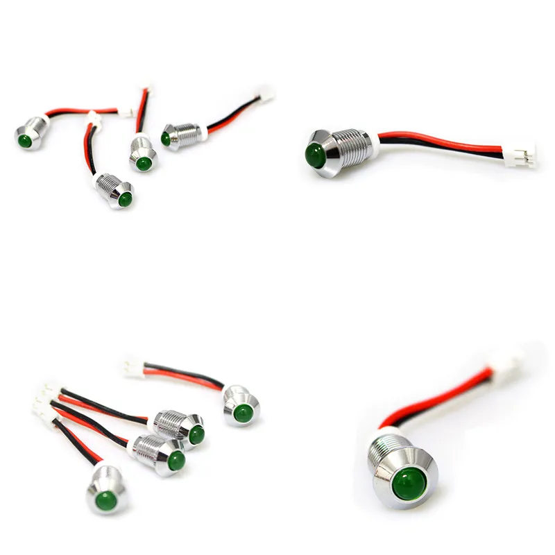 LED Wire Harness Red and Green Indicator Light Electric Plug Connector