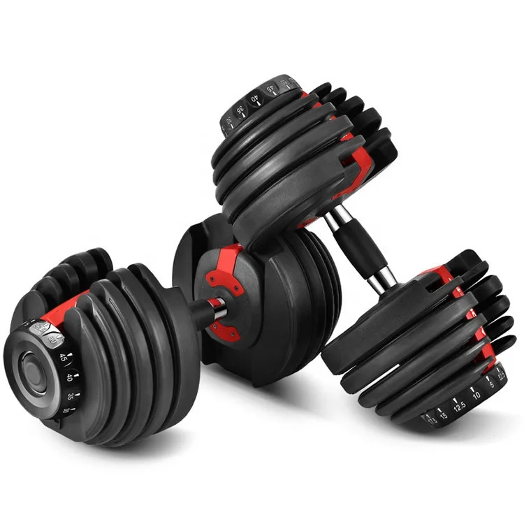 

Joybox Mancuernas Wholesale Manubri Regolabili Fitness Weightlifting Gym Dombells Set 16kg/24kg/40Kg Adjustable Dumbbells, Black/black and red/black and yellow