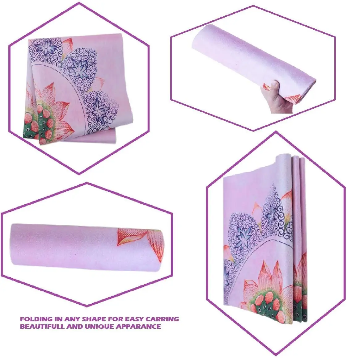 

Velvet Deerskin Flocking Suede Eco-Friendly Non-slip Yoga Towel Natural Rubber Yoga Mat, Blue,green,yellow,red,pink,black,gray ,etc