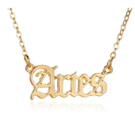 

Twelve stars Stainless Steel Necklace For Birthday Gift Dylam jewelry, Golden