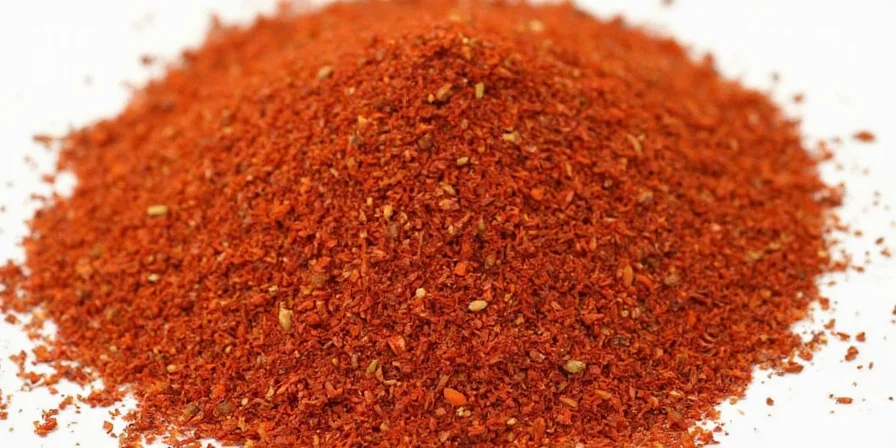 Final image showing crushed red pepper on various dishes