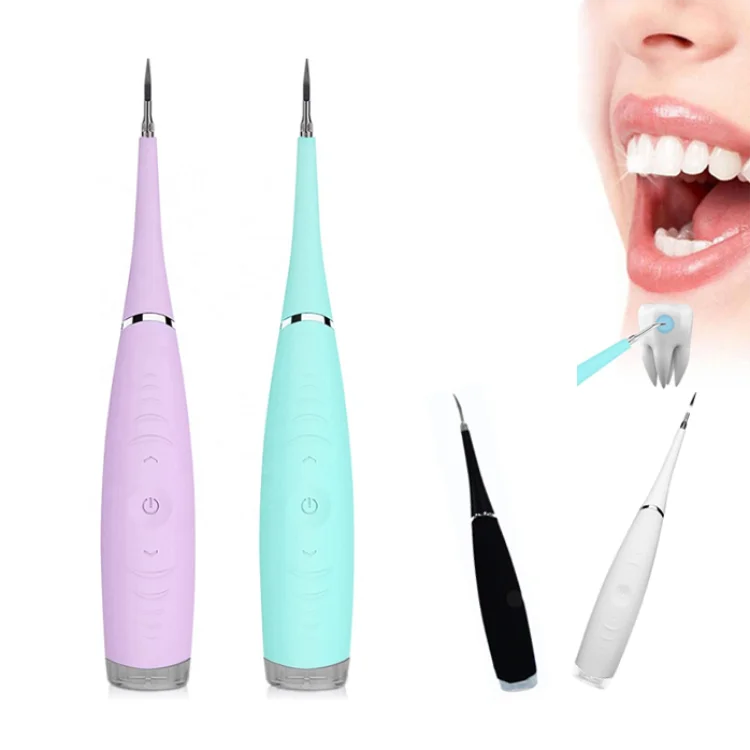 

2021 New Arrival Tooth Cleaner Purify Dental Calculus Plaque Remover Ultrasonic Teeth Cleaner Machine, Blue/pink/black