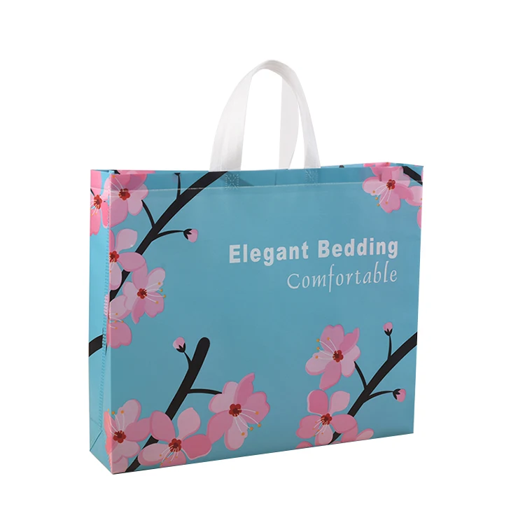 

High Quality Custom Reusable Low Price Grocery Packaging Pp Laminated Non-Woven Tote Shopping Bag, As shown