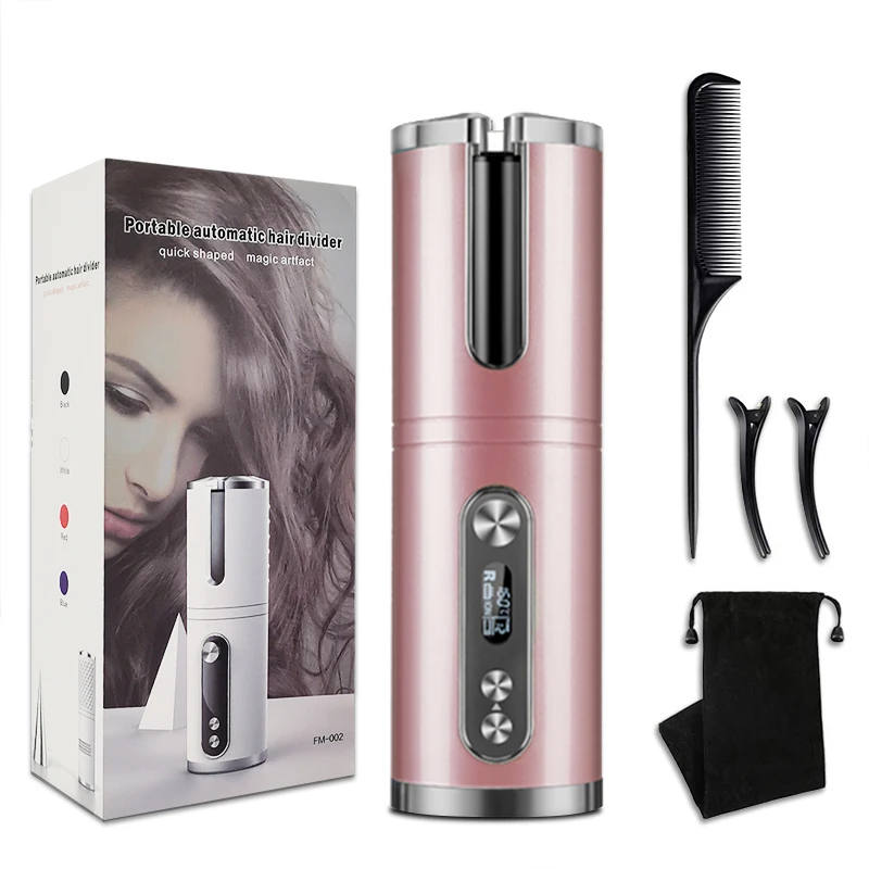 

Unbound Cordless Auto Curler LCD Display Rechargeable Auto Curler for Curls, Customized