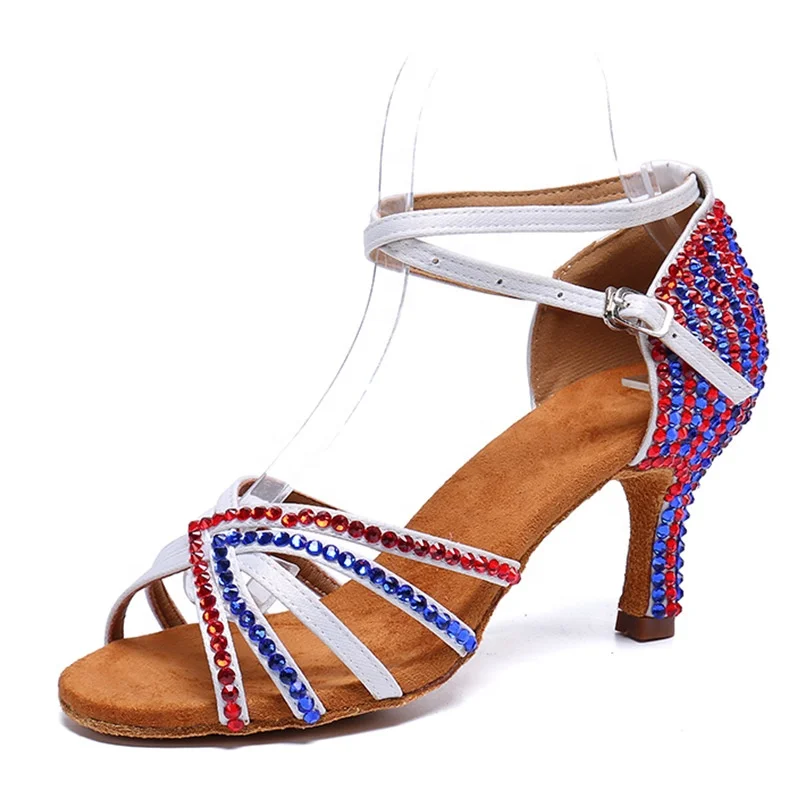 

Woman Salsa Dance Shoes Top Quantity Rhinestone Woman Classic Latin Dance Shoes