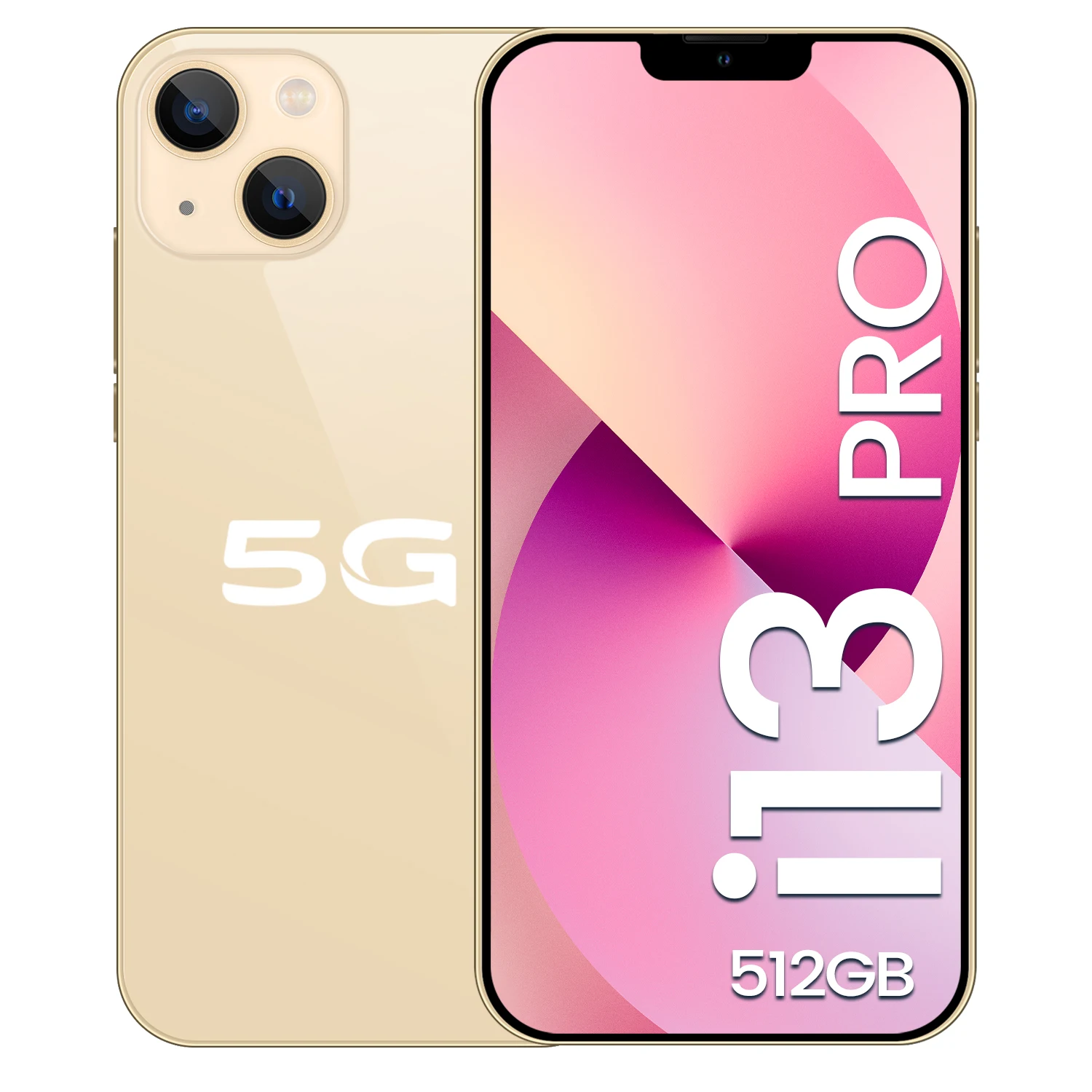 

Hot Selling PHONE I13 PRO 6.7 Inch 12GB+512GB Dual Sim Smart Mobile Phones I13 PRO Cellphones Low Price Smartphone Android Phone, Black white gold blue